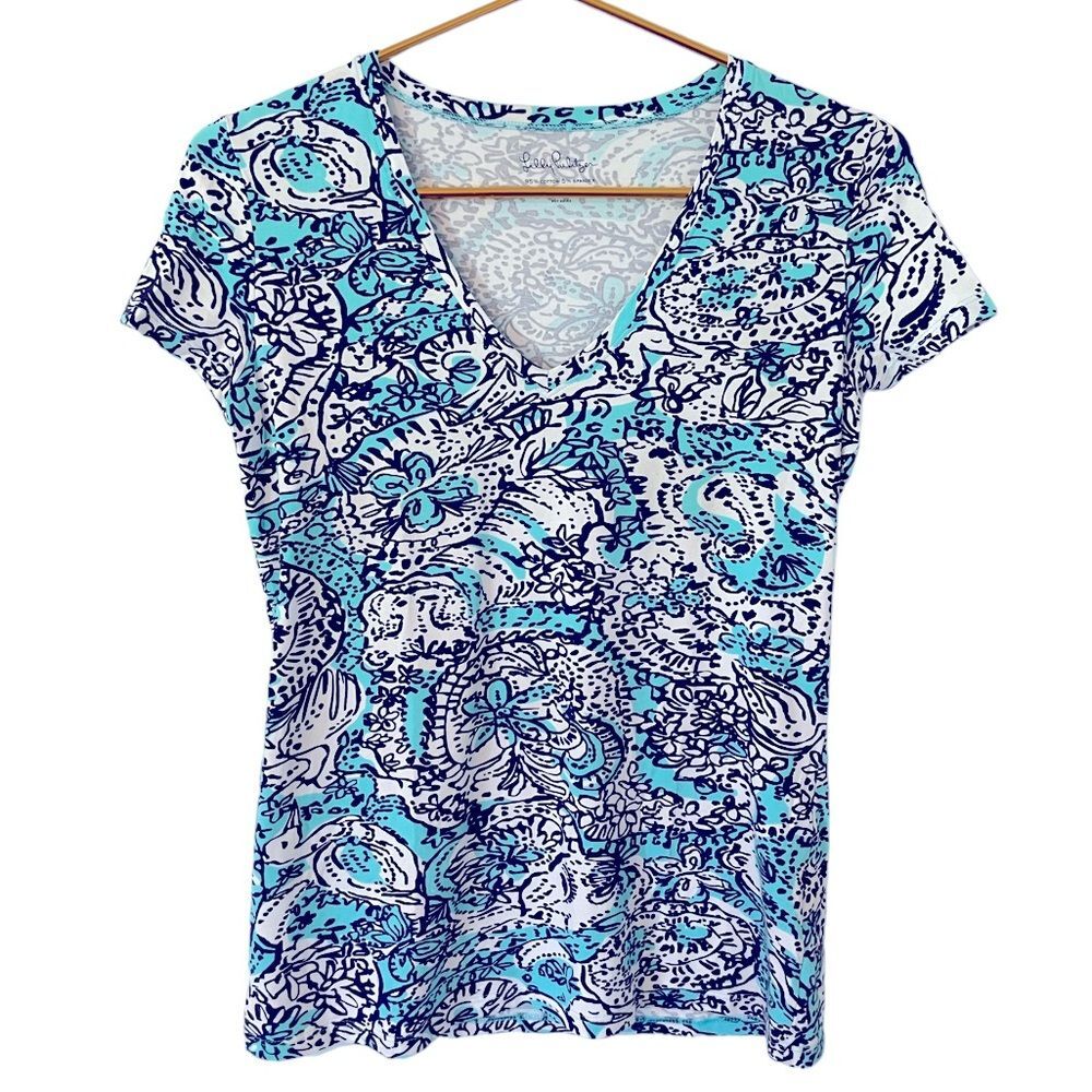 Lilly Pulitzer Woman’s‎ Michele Hippy Hippy Shake Tee, Size XS